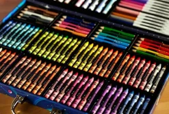 Crayola Inspiration Art Case Coloring Set - Rainbow (140ct), Art Kit For Kids, Toys for Girls & Boys, Holiday Gift For Kids [Amazon Exclusive]