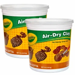 Crayola® 5lbs. Terra Cotta Air-Dry Clay Tub, 2ct.