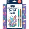 Crayola® matte & shimmer gel ink markers, 14ct.