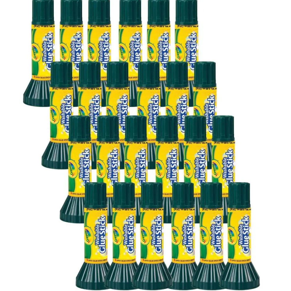 Crayola® 0.88oz. Washable Glue Sticks, 24ct.