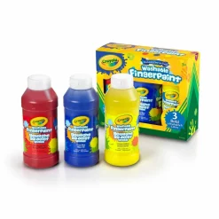 Crayola Primary Colors Washable Fingerpaints, 3ct.