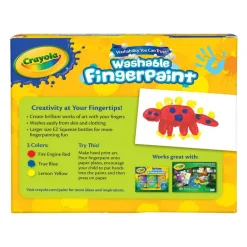 Crayola Primary Colors Washable Fingerpaints, 3ct.