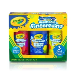 Crayola Primary Colors Washable Fingerpaints, 3ct.
