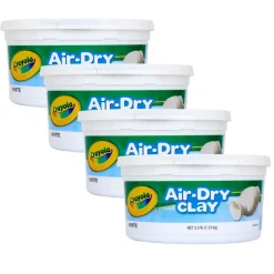 Crayola® Resealable Bucket White Air-Dry Clay, 4ct.