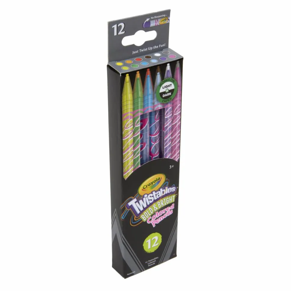 Crayola® Twistables™ Bold & Bright Colored Pencils, 12ct.