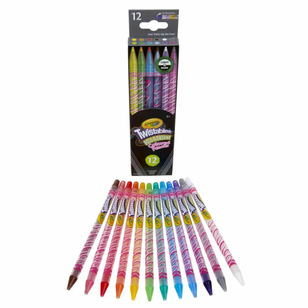 Crayola® Twistables™ Bold & Bright Colored Pencils, 12ct.
