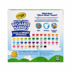 Crayola Ultra Clean Washable Classic Colors Broad Line Markers, 40ct.