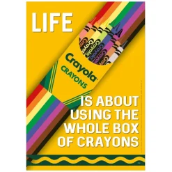 Crayola® Use the Whole Box of Crayons Poster, 13" x 19"