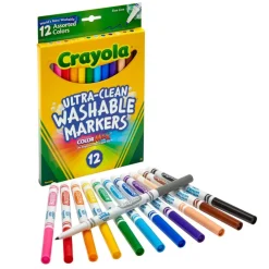 Crayola® Washable™ 12 Color Fine Line Marker Set