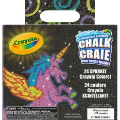 Crayola® Washable Glitter Sidewalk Chalk, 3 Packs of 24