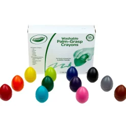 Crayola® Washable Palm-Grasp Crayons, 12ct.