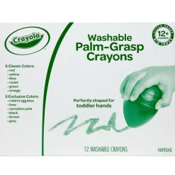 Crayola® Washable Palm-Grasp Crayons, 12ct.