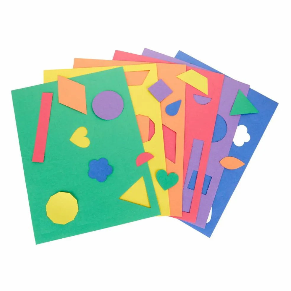 Crayola® 9" x 12" Multicolor Construction Paper Shapes Packs, 3ct.