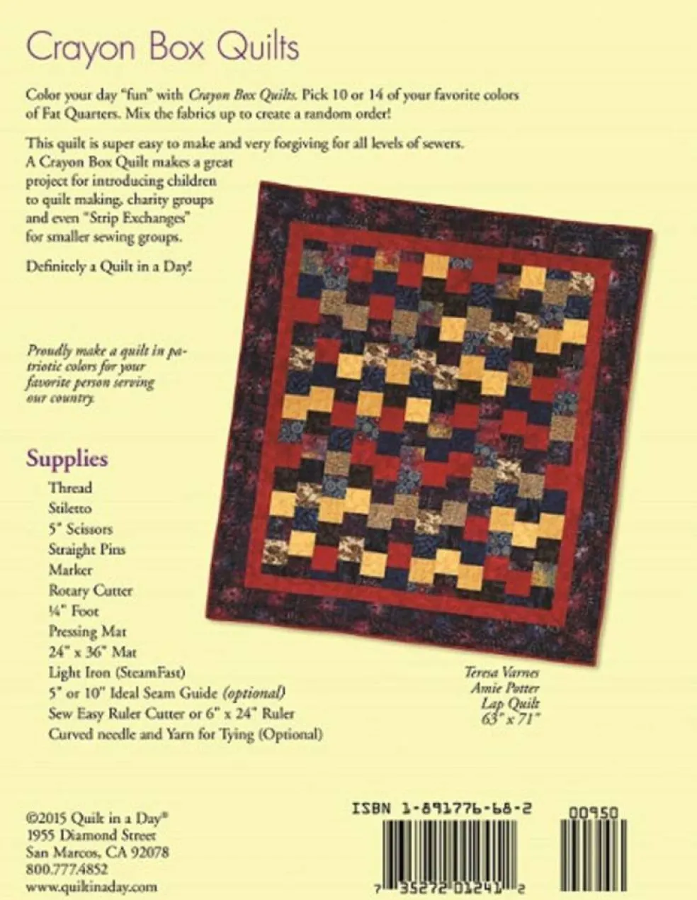 Crayon Box Quilts: Eleanor Burns Signature Quilt