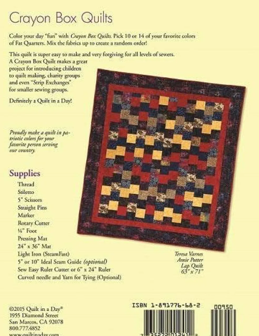 Crayon Box Quilts: Eleanor Burns Signature Quilt