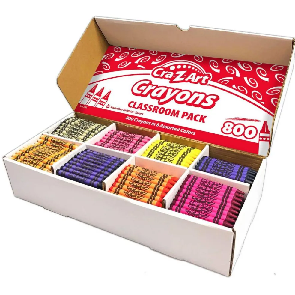 Crayon Class Pack, 8 Color, 400 Count Box