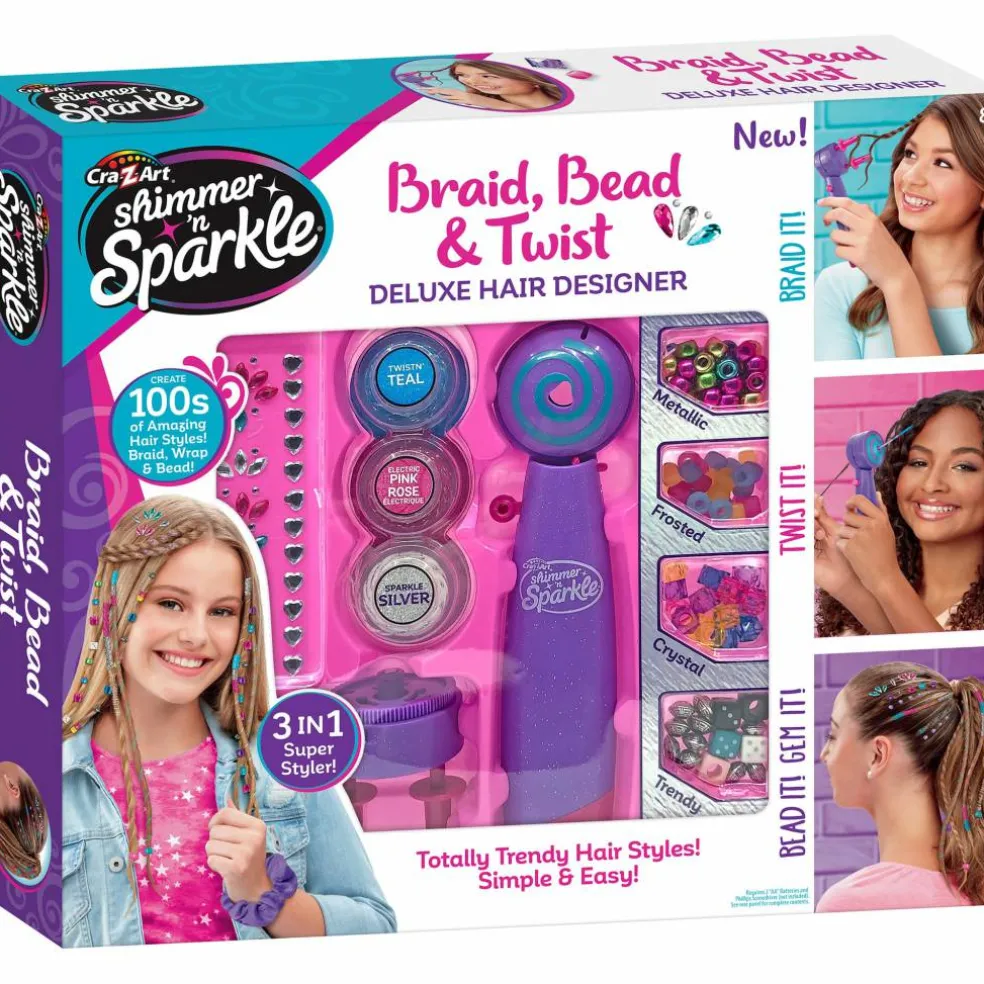 Cra-Z-Art® Shimmer 'n Sparkle Braid, Bead & Twist Deluxe Hair Designer
