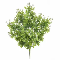 19" Cream Baby's Breath & Boxwood Bush by Ashland®