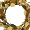 12" Cream & Brown Wildflower Mix Mini Wreath by Ashland®