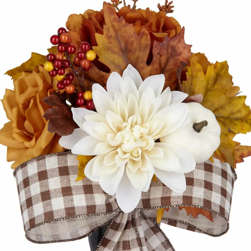 Cream Dahlia & Rust Rose Mix Remembrance Cone by Ashland®