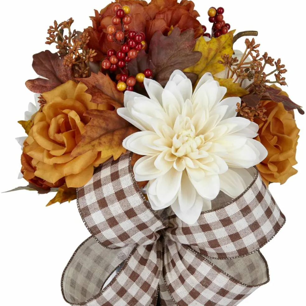 Cream Dahlia & Rust Rose Mix Remembrance Cone by Ashland®