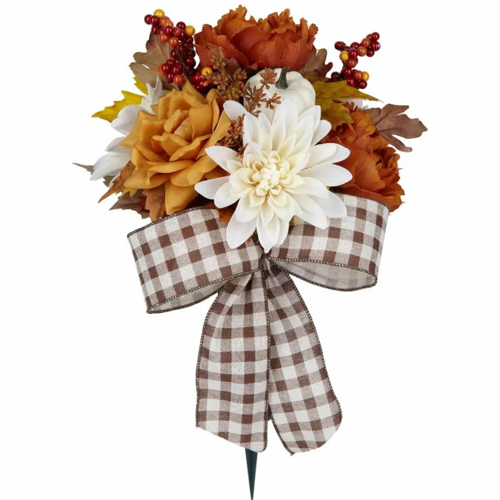 Cream Dahlia & Rust Rose Mix Remembrance Cone by Ashland®