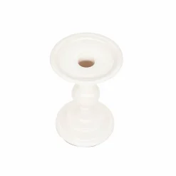 Cream Metal Pillar Candle Holder by Ashland®