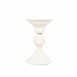 Cream Metal Pillar Candle Holder by Ashland®