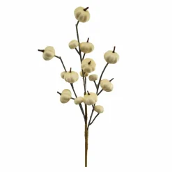 12" Cream Mini Pumpkin Pick by Ashland®