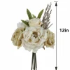 12" Cream Rose & Peony Mix Bouquet by Ashland®