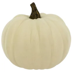 10" Cream Stackable Decorative Pumpkin by Ashland®
