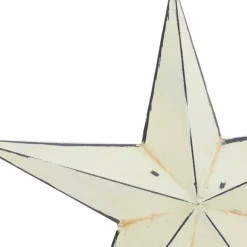 Cream Stars Rustic Metal Wall Decor Set