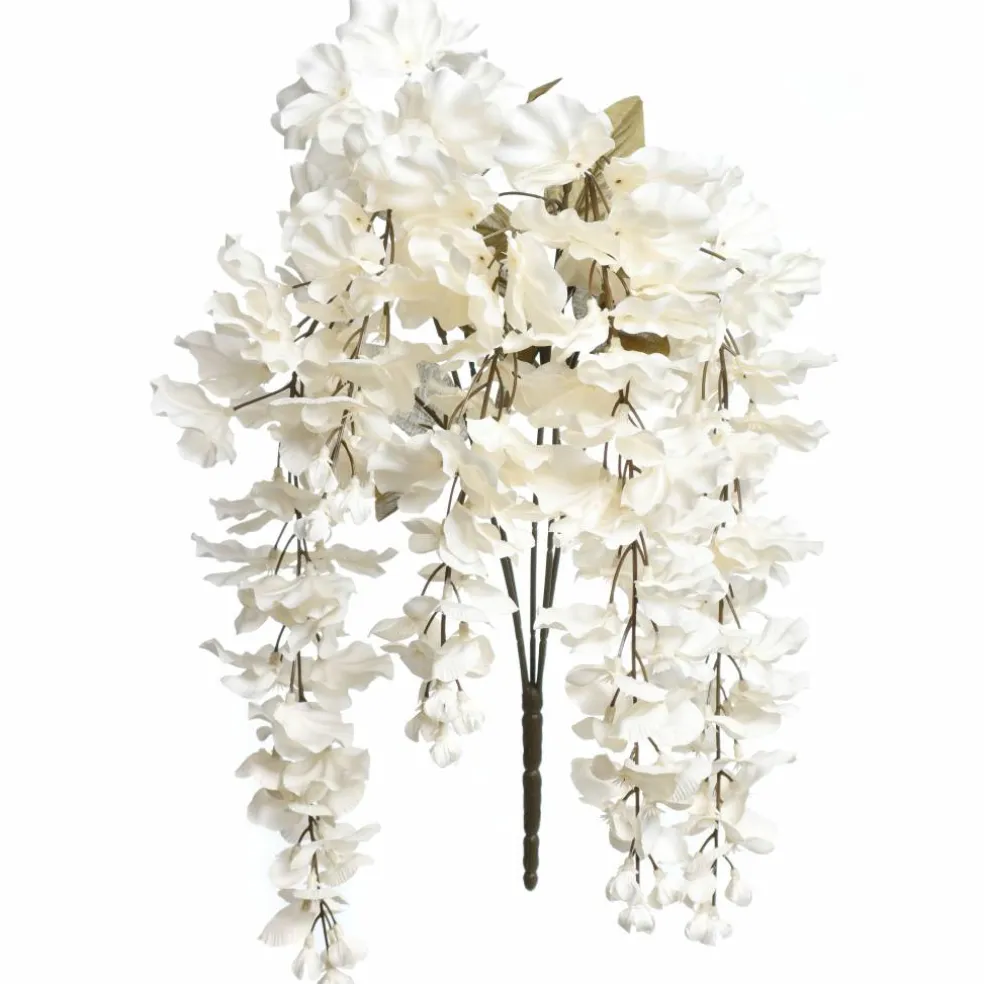 17" Cream Wisteria Water Resistant Bush by Ashland®