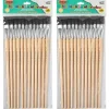 Creative Arts 2 Pack Flat Easel Brushes