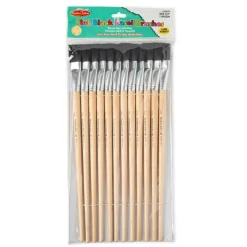 Creative Arts 2 Pack Flat Easel Brushes