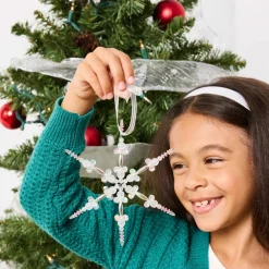 Creativity for Kids® Beaded Snowflake Ornaments