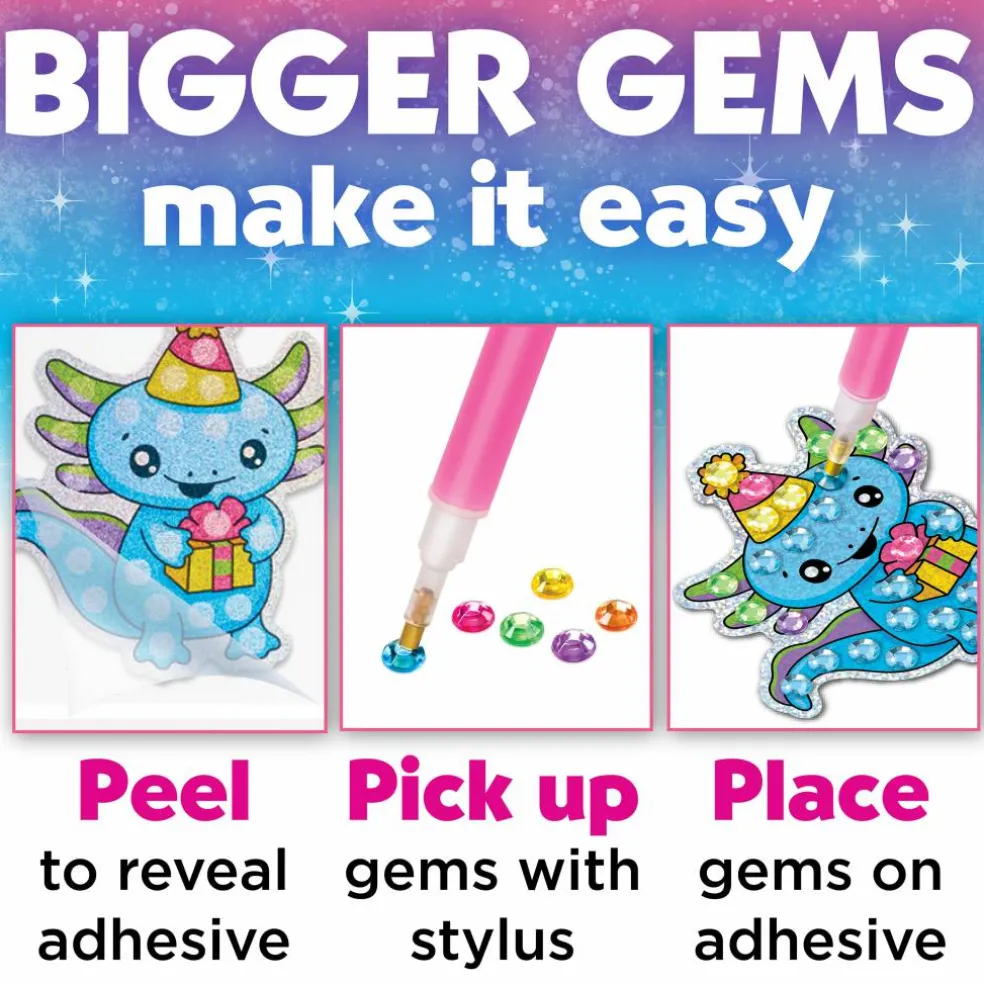 Creativity for Kids® Big Gem Diamond Painting Axolotl