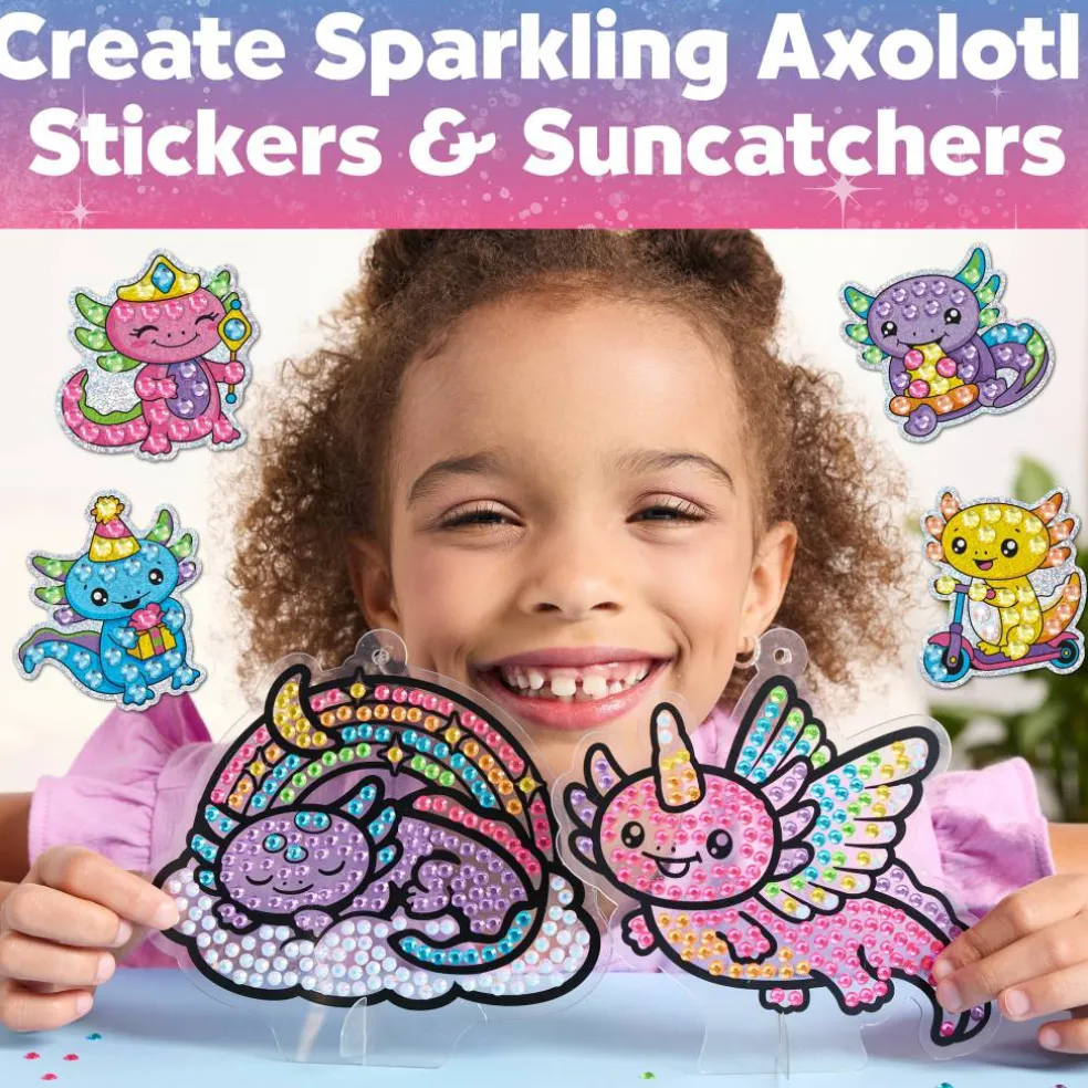 Creativity for Kids® Big Gem Diamond Painting Axolotl