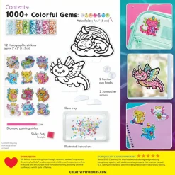 Creativity for Kids® Big Gem Diamond Painting Axolotl