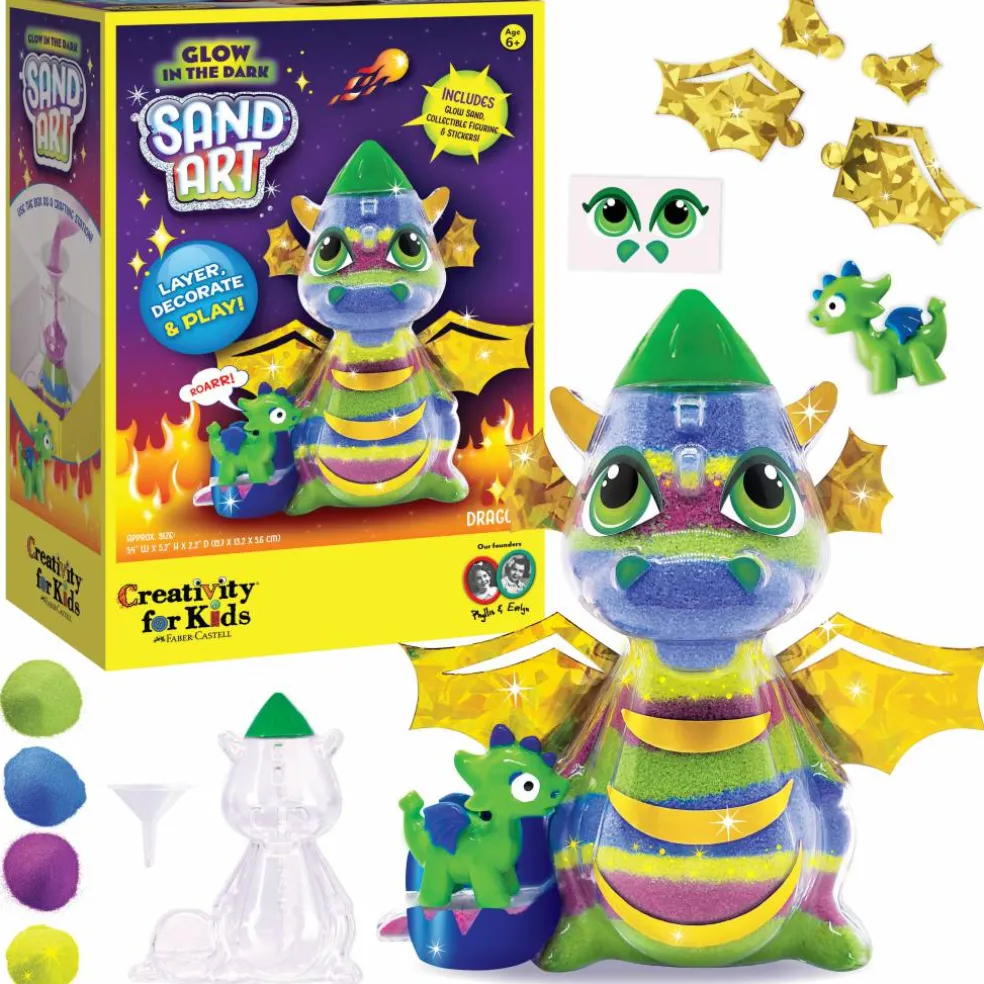 Creativity for Kids® Dragon Glow in the Dark Sand Art