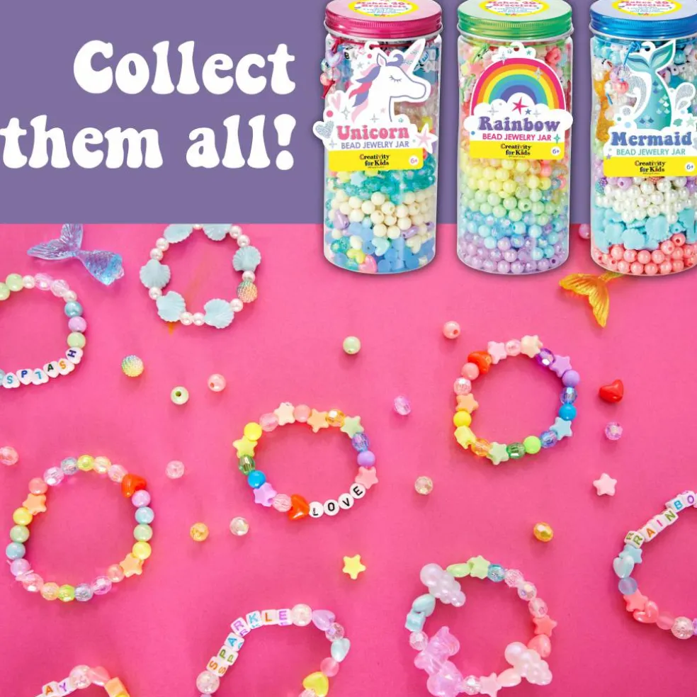 Creativity for Kids® Rainbow Bead Jewelry Jar