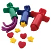 Creativity Street 12 Assorted Patterns Dough Extruders Set