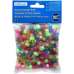 Creatology™ Assorted Alphabet Beads, Glitter