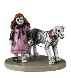 Creepy Doll & Dog - Lemax Spooky Town