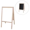 Crestline Natural White Dry-Erase & Black Chalkboard Marquee Easel, 42" x 24"