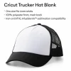 Cricut® Black/White Trucker Hat Blank