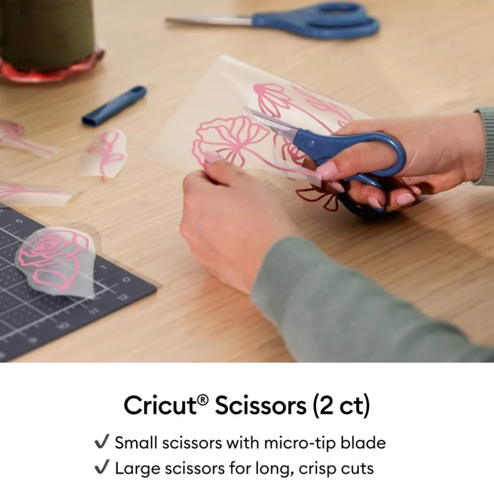 Cricut® Blue 2-Pair Scissors Set