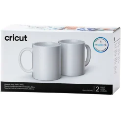 Cricut Ceramic Mug Blank, White - 12 oz/340 ml (2 ct)