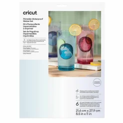 Cricut® Clear US Letter Waterproof Sticker Set, 6ct.