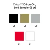 Cricut 3D Iron-On Bold Sampler Sheets, 12 in x 12 in, 5 ct